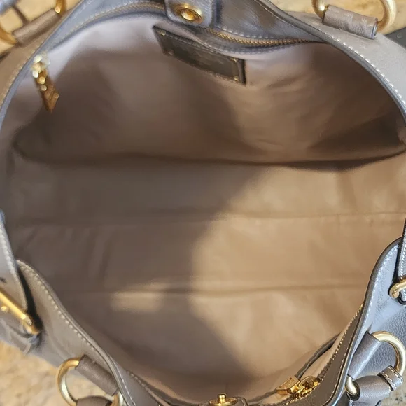 Prada Gray Leather Women's Bag - Picture 11 of 16